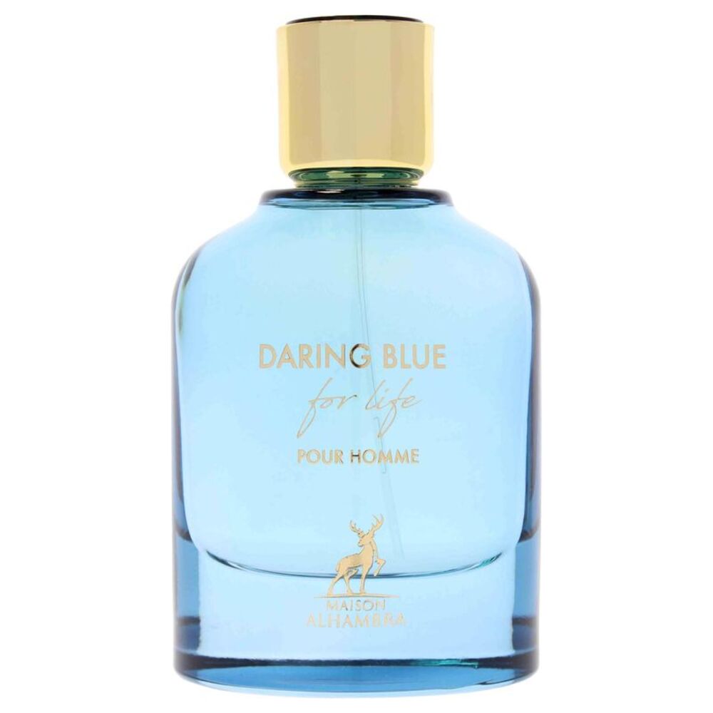 Maison Alhambra Daring Blue For Life Eau de Parfum Spray for Men 3.4 oz - New